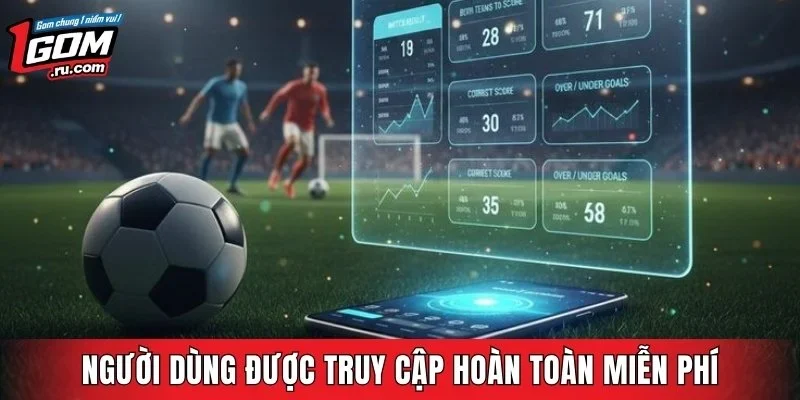 Người dùng được truy cập hoàn toàn miễn phí