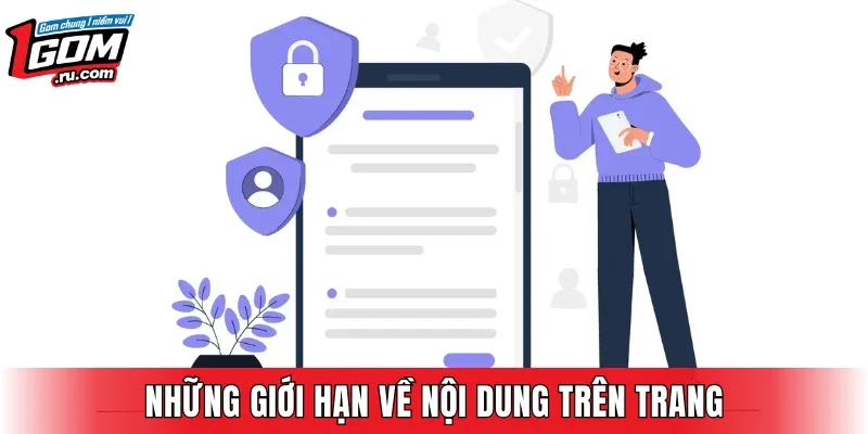 Những giới hạn về nội dung trên trang
